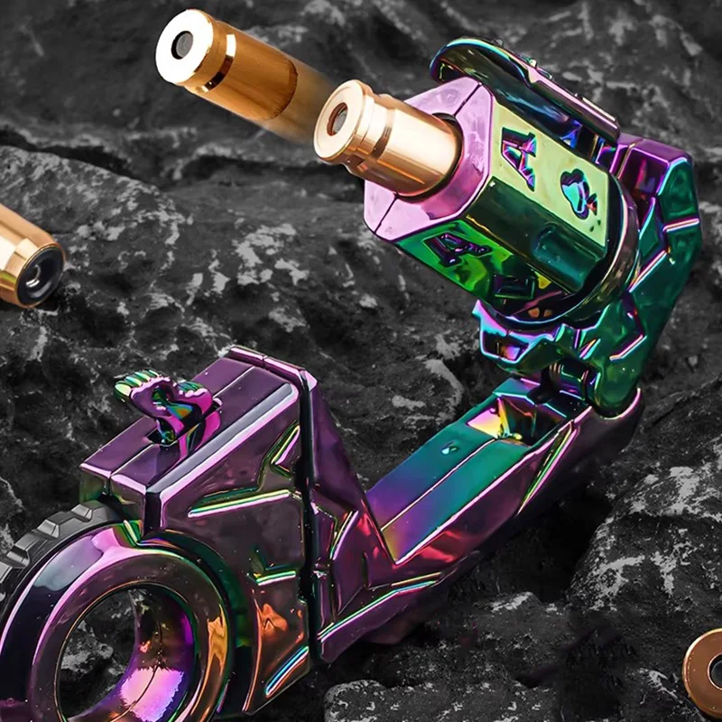 Metaallegering Pistoolset Leuk Fidget Speelgoed EDC Shell-uitwerpend Schieten Zintuiglijk Speelgoed Kantoor Stress Fidget Spinner Cool Cadeau