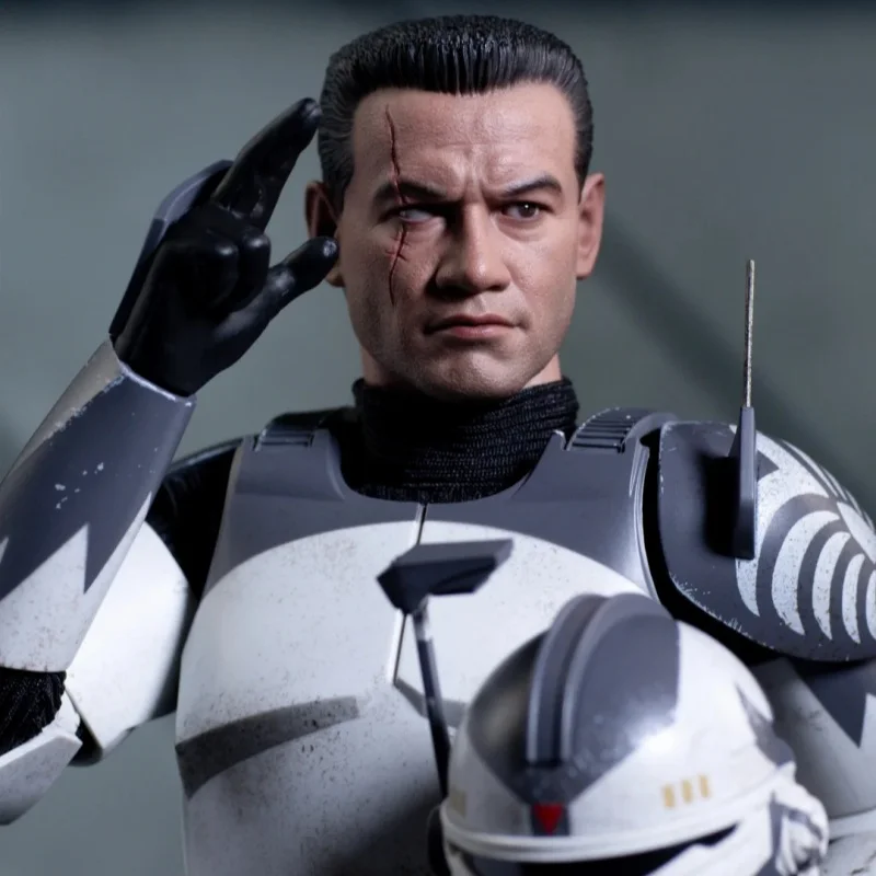 In Stock Original HOTTOYS HT 1/6 TMS141 Star Wars The Clone Wars Commander Wolffe Action Figures 12inch Collectible Model Toy