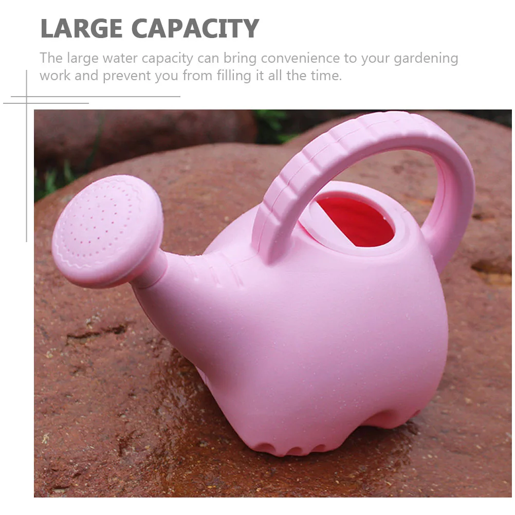 

Watering Pot Handheld Cartoon Can Sprinklers Large Toy Pink Children Kids Plastic