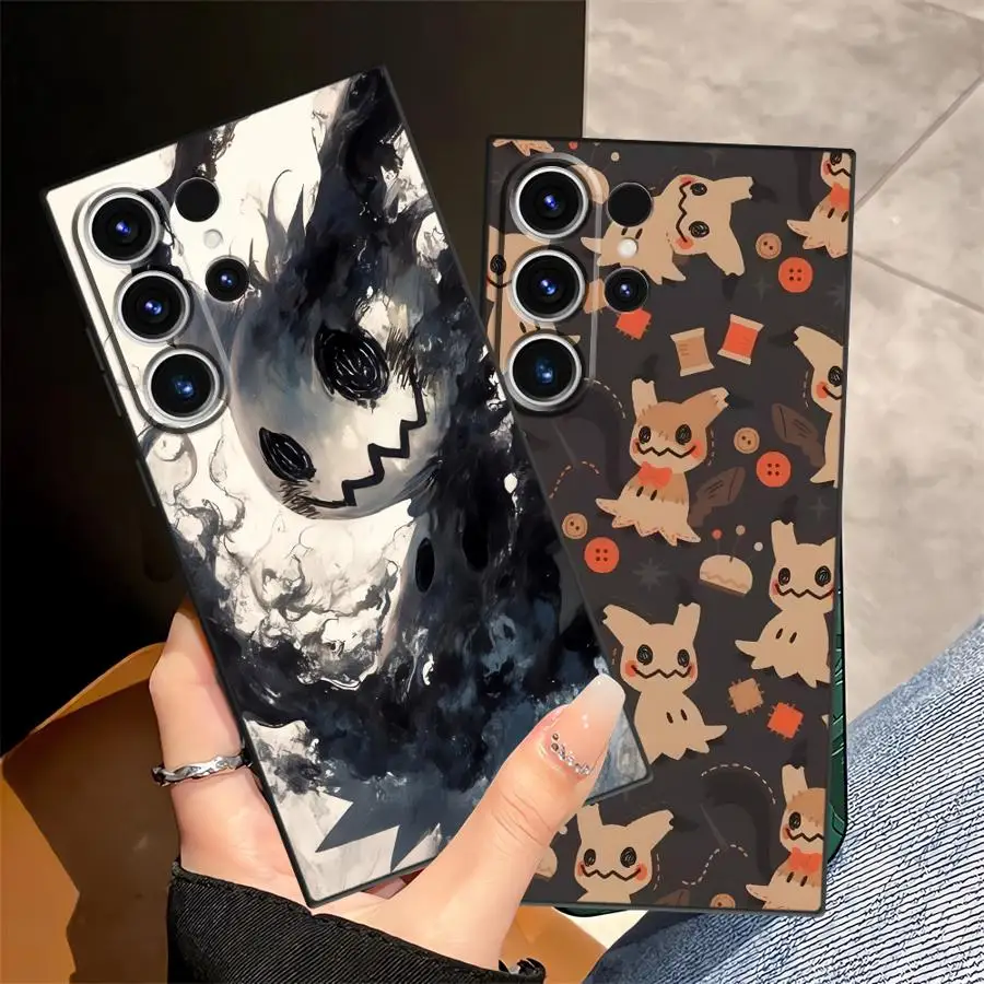 Casing untuk Samsung Galaxy S22 S20 S24 Plus S25+ S24+ S9 S25 Ultra S21 S23 FE Penutup Belakang Ponsel Lembut Pokemon Pikachu