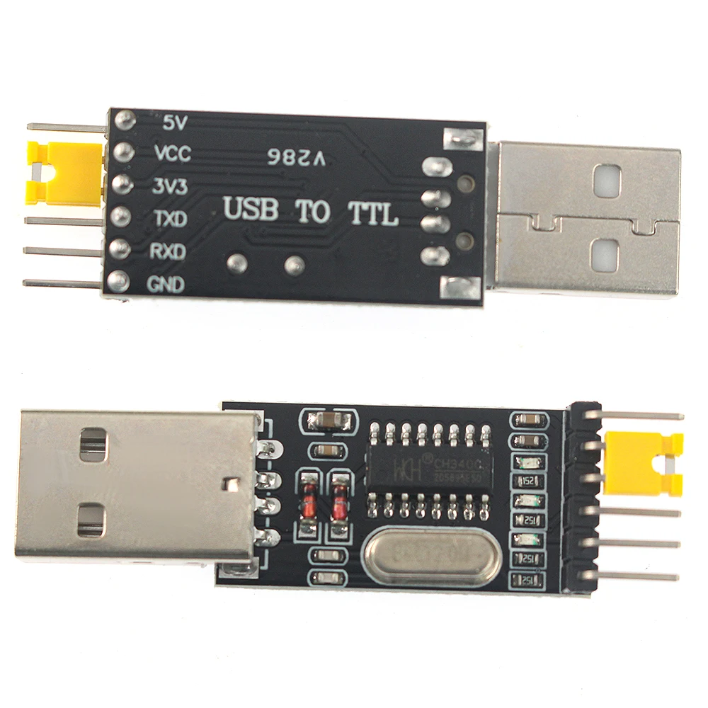 CH340G CH340 USB To TTL Converter Module 3.3V 5V USB Type-C Male/female Serial Port Module USB To Serial Board for Arduino
