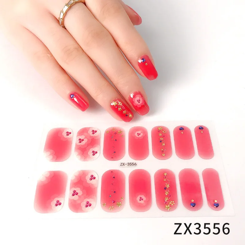 

MEBIS наклейка для ногтей ZX Nobake гель трехмерная алмазная бронзовая полностью водостойкая масляная пленка наклейка для ногтей