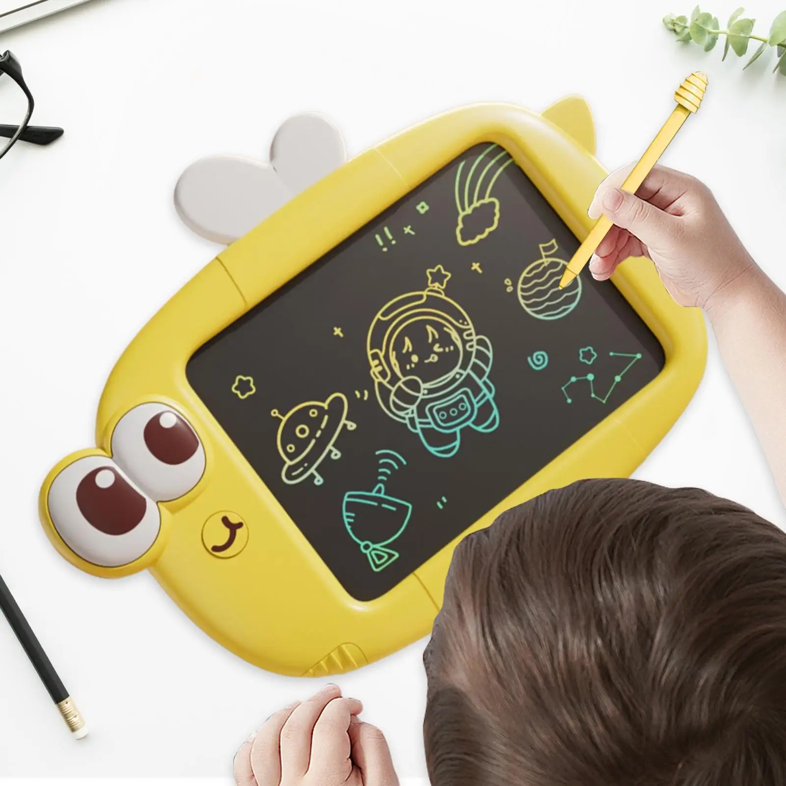 

10 Inch LCD Writing Tablet for Kids, Colorful Doodle Board Reusable Erasable Drawing Pad, Educational Learning Toys for Children