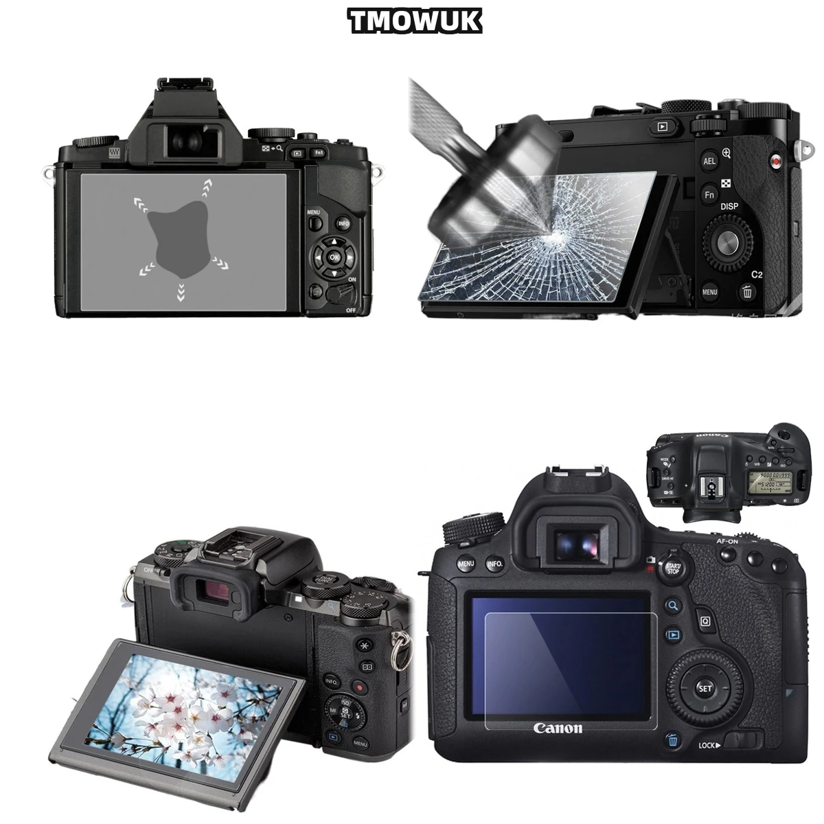 

For Canon 6D, Precision Fit Tempered Glass, 9H Hardness, Clarity Plus Durability