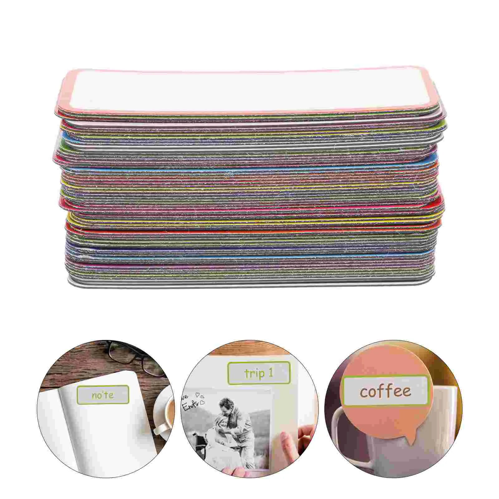 67 Pcs Thin Section Magnetic Label Student Lockers Magnets Stickers Bar Dry Erase Labels