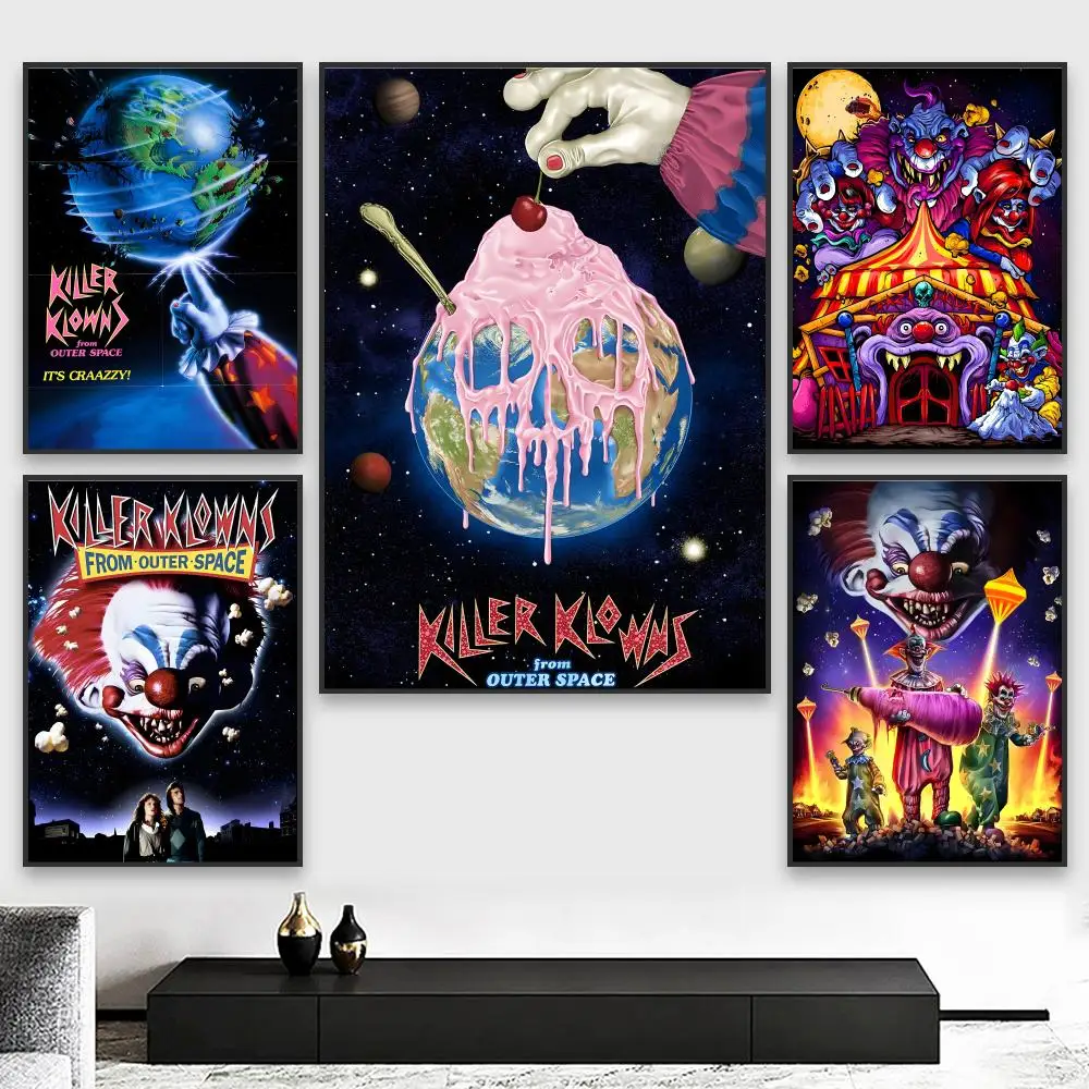K-Killer Klowns From Outer Space Poster Elegant And Affordable Wall Art Stickers For Dormitory Living Room And Bedroom Spaces
