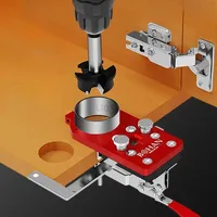 Woodworking Cabinet Door Punching Machine Hinge Drilling Fixture Drilling Locator Aluminum Alloy Positioning Installation Tool