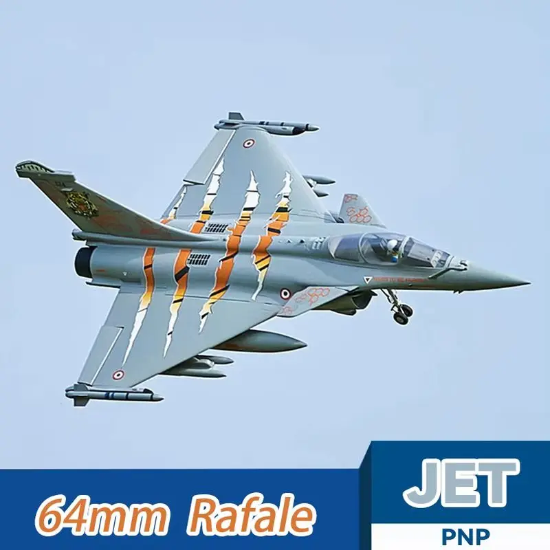 New Arrival Fms Rafale V2 PNP Set Electric Rc Airplane Ducted Fan Remote Control Model Aircraft Avion 64mm Wingspan Fixed Wing