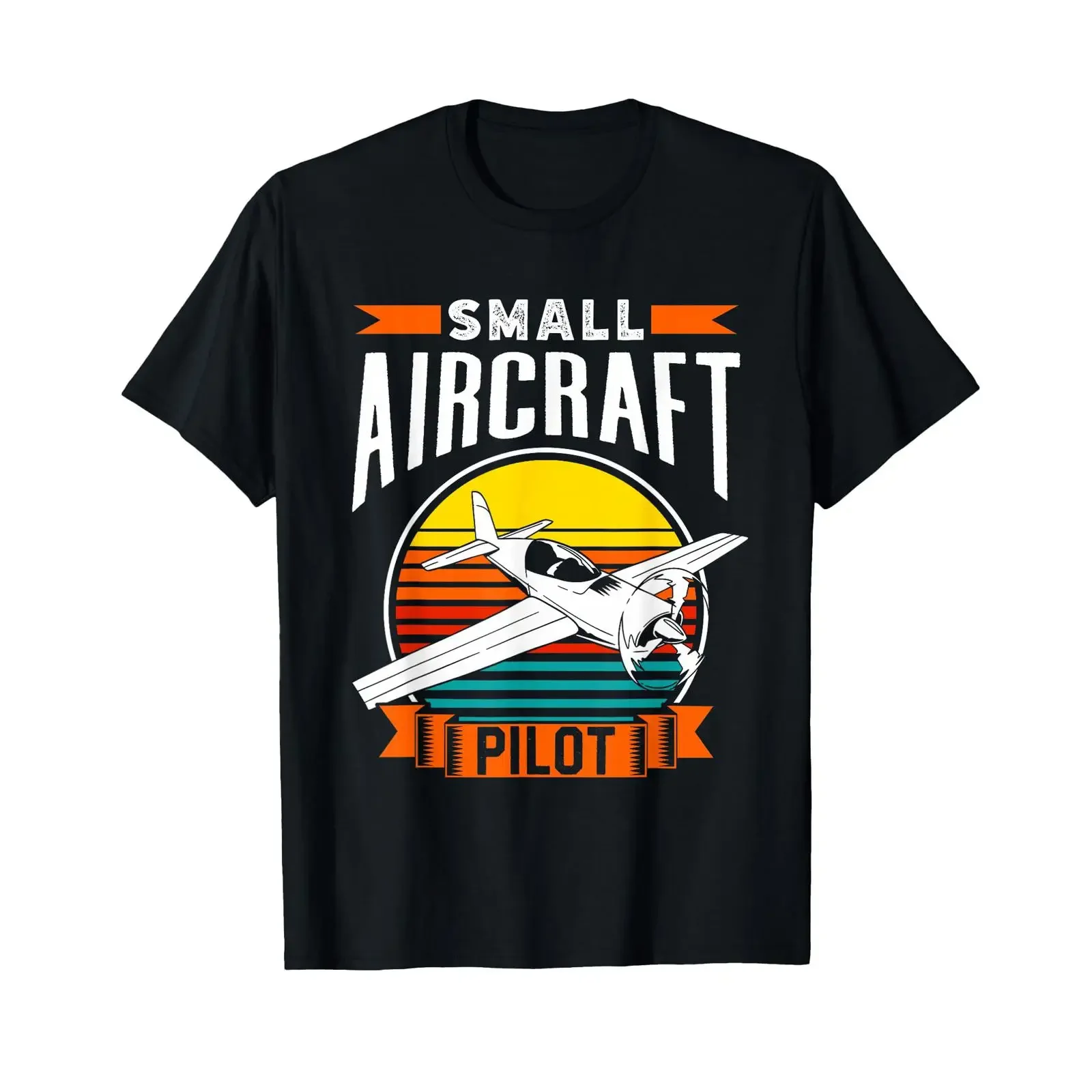 Aircraft Pilot Light Tarpaulin Small Private Airplane T Shirt Black S vintage Washed graphic fashion designer clothes