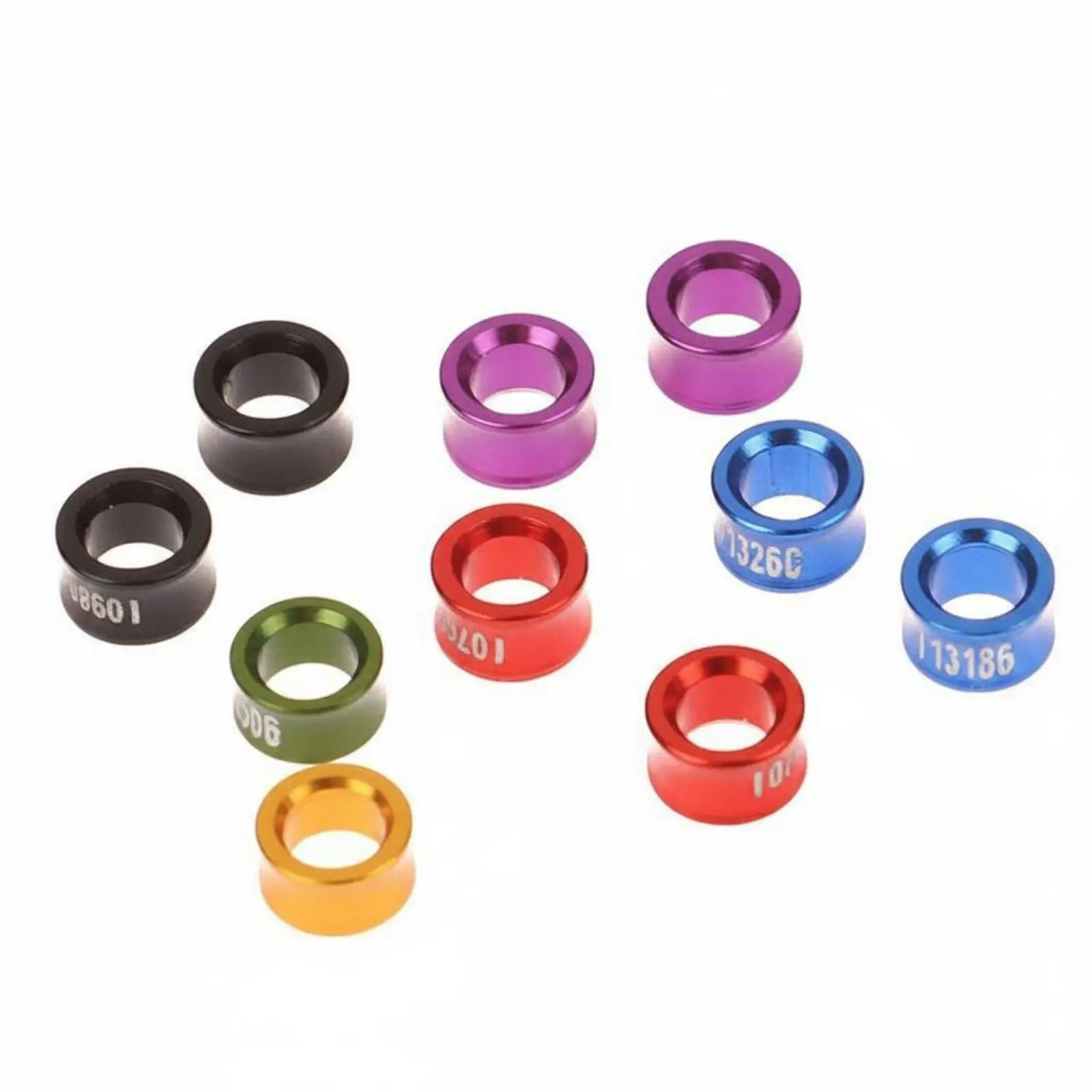 Mixed Color Bird Leg Rings Secure Fit Pet Bird Identification Tool Bird Accessory for Parrots Aviary Cage