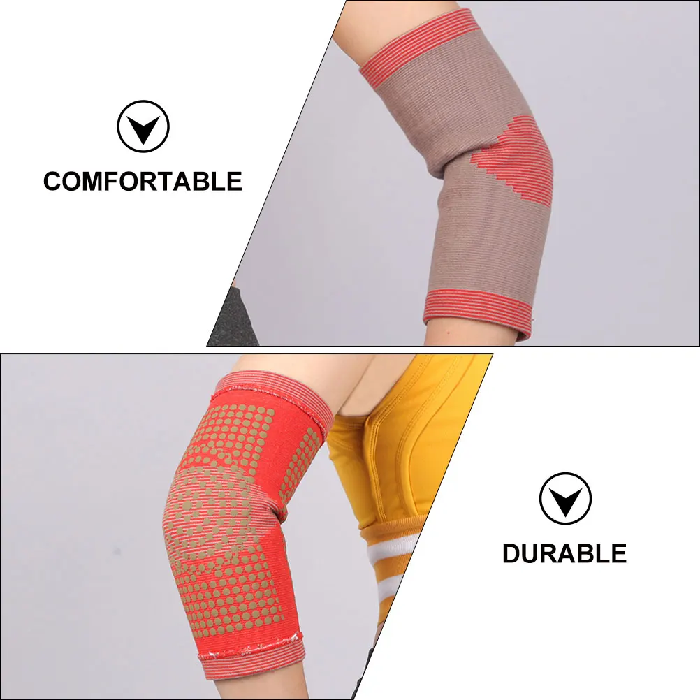 

2Pcs Sports Elbow Guards Breathable Protective Sleeve Comfortable Sweat Absorption Elbow Support for Outdoor Basketball Cycling