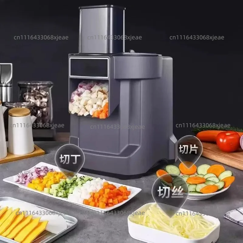 Commercial Heavy Duty Food Processor, Electric Vegetable Cutter Dicer For Restaurant & Catering