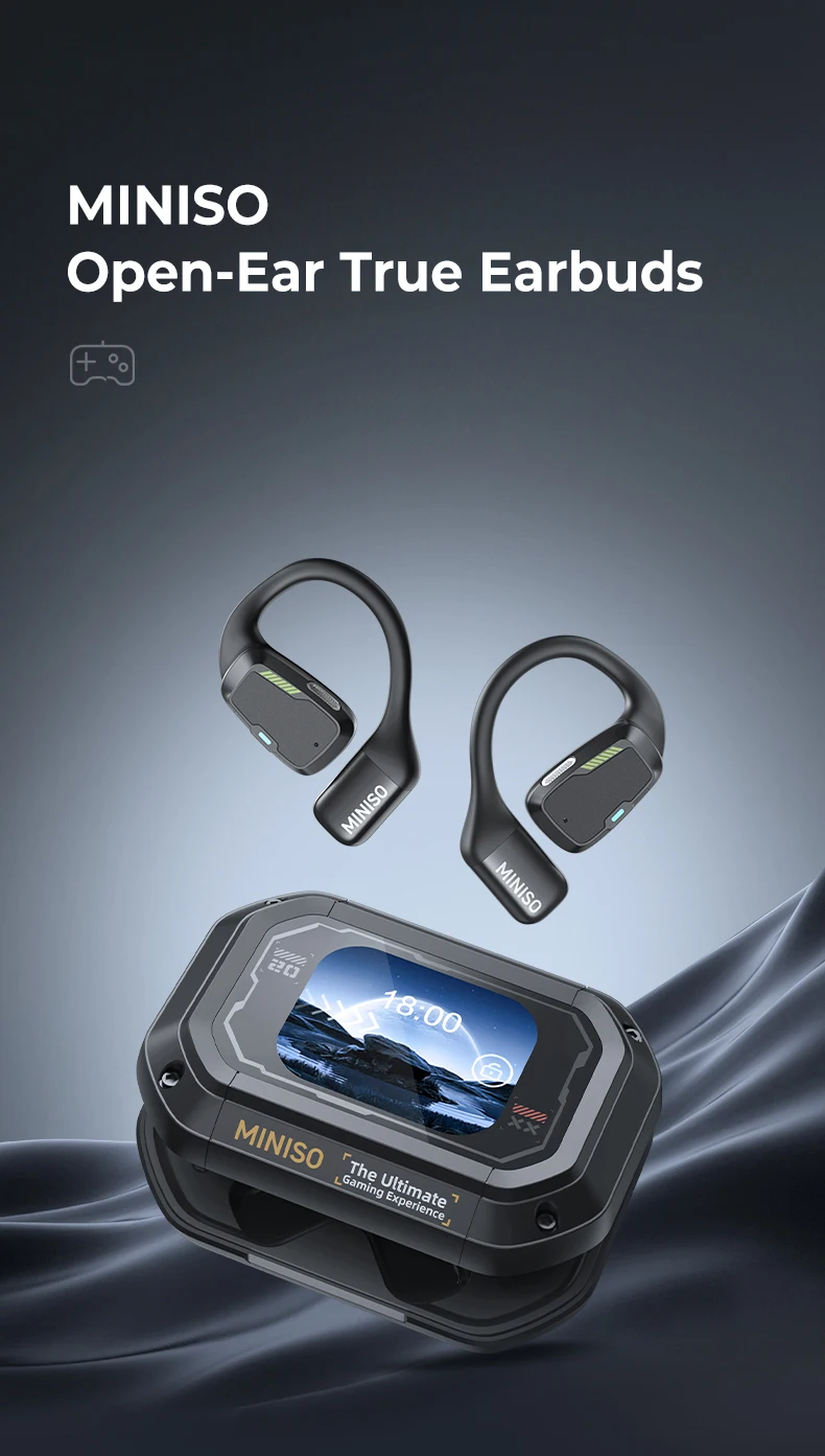 [AI Translator] MINISO M98 Drahtlose Kopfhörer OWS Sport Bluetooth Kopfhörer Gaming Headset ASMR APP Übersetzung Ohrhörer IPX5 – Detail 1