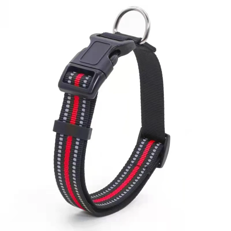 Adjustable Durable Pet Collar Leash for Small Medium Large Dogs Cats Reflective Dog Collar Nylon Collar for Dog Cat Pet Supplies