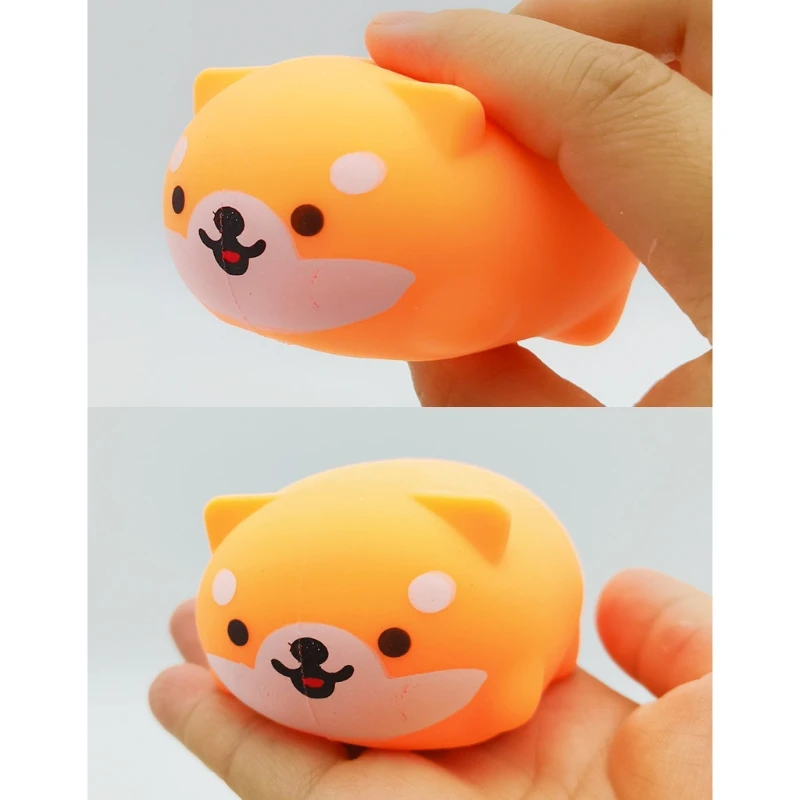 Bola sensorial Shiba Inu para niños, juguete blando para aliviar estrés, suministros fiesta animales bonitos, bolas descompresión ventilación