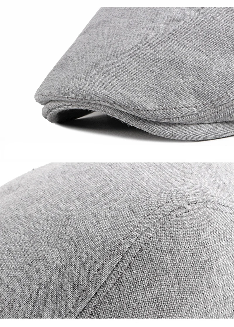 Neue Frühjahr Baskenmütze Hut Männer Frauen Einfarbig Gestrickt Visier Golf Kappe Casual Fischgrät Zeitungsjunge Mütze Erreichte Entenschnabel Hut 12 farben – Detail 13