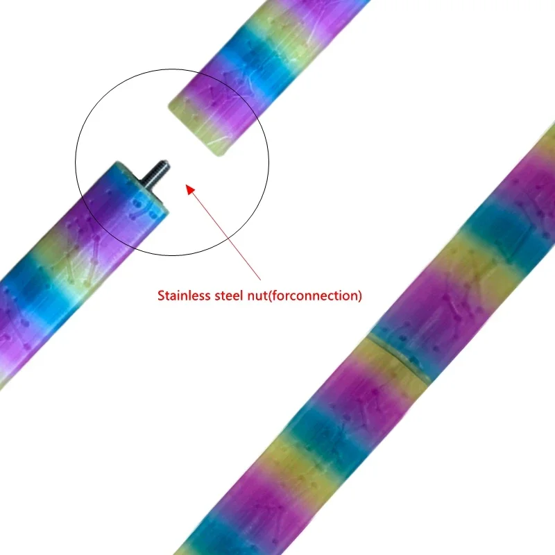 Fantasy Rainbow Cosplay Lights Sword Weapons Roleplay Props for Girl Group Idol Halloween Carnival Costume Accessories