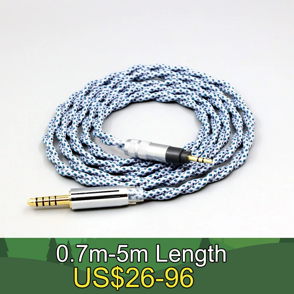 

99% Pure Silver Mix Graphene OCC Shielding Earphone Cable For Sennheiser Urbanite XL On Over Ear Headphone LN008672