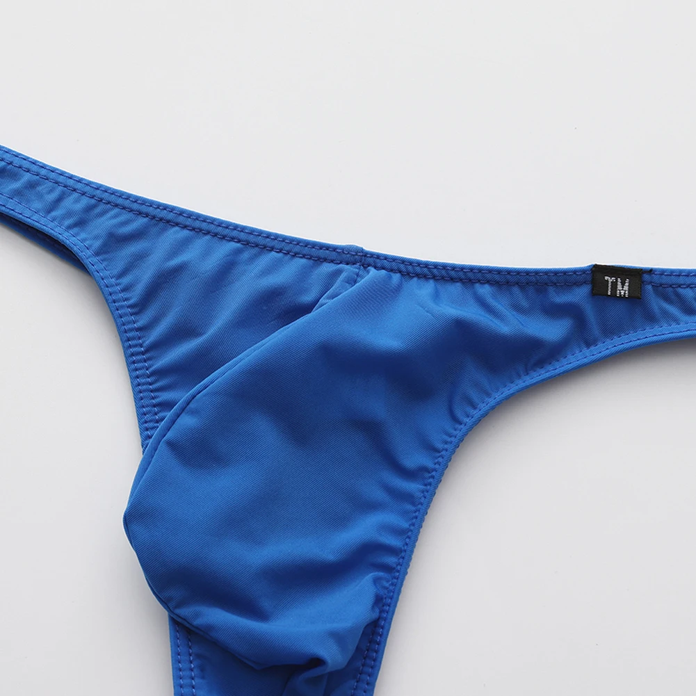 الرجال مثير موجز بلون الملابس الداخلية منخفضة الارتفاع سراويل مثلي الجنس كبيرة الانتفاخ الحقيبة السروال Femboy ملابس داخلية مرنة g-سلسلة ثونغ