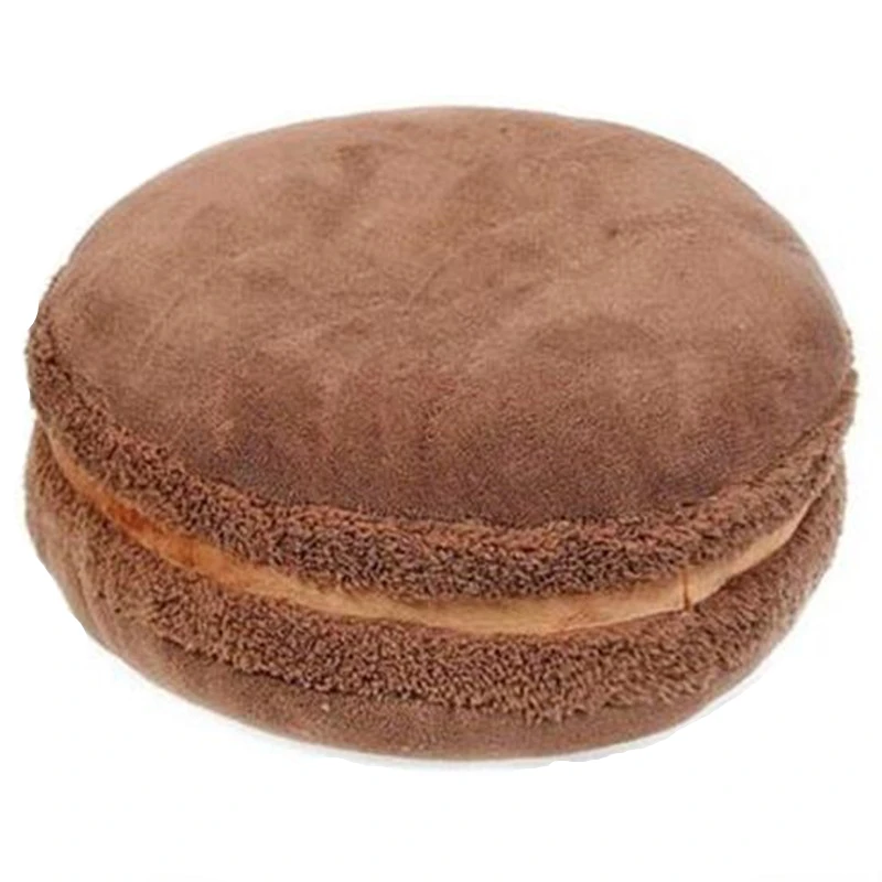 Macaron Shape Plush Cushion Round Cake Pillow Sofa Decoration Home Decor Wedding Cushion Christmas birthday Gift