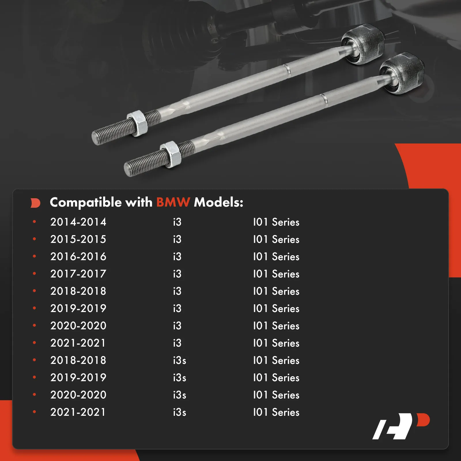 A-Premium 2x Front Left & Right Inner Tie Rod End for BMW i3 2014-2021 i3s 2018-2021