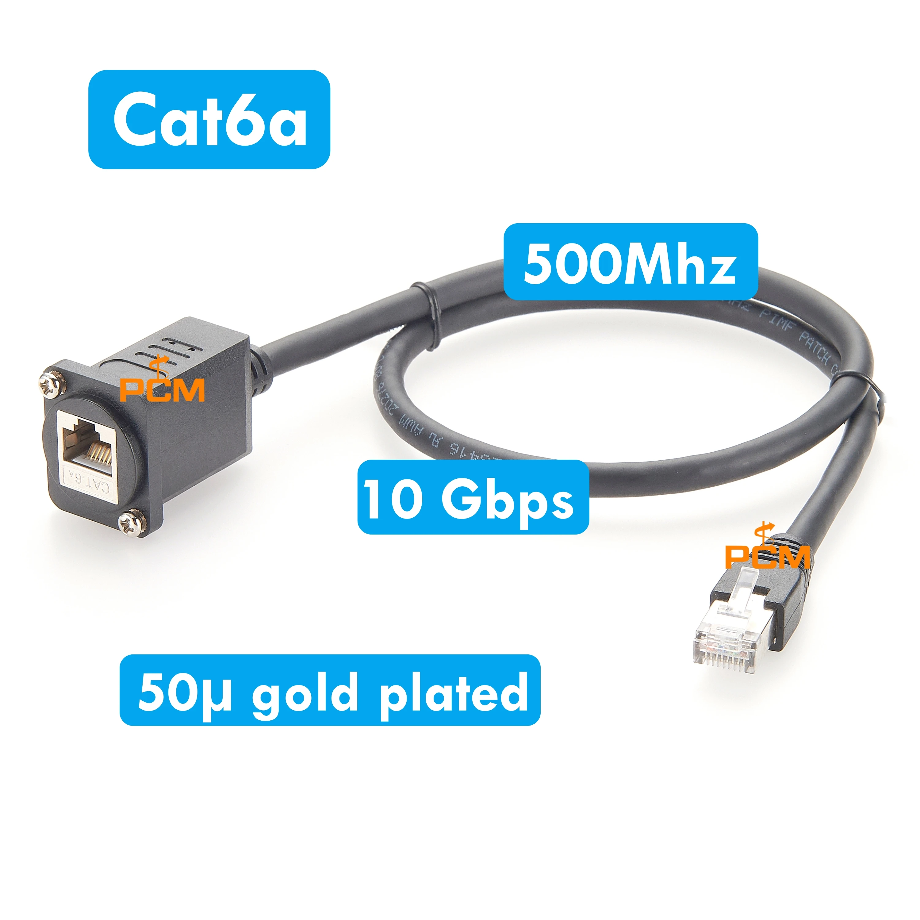 Ethernet GigE RJ45 Cat6A EtherCON Modular XLR type Panel Mount Connector Extension Cable Switchcraft EH Series Neutrik NE8FDX-P6