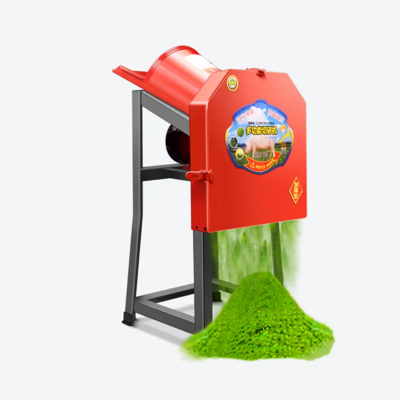 Multifunctional mini home animal feed machine processing Small Chaff Cutter Machine stalk farm machines for grass cutting