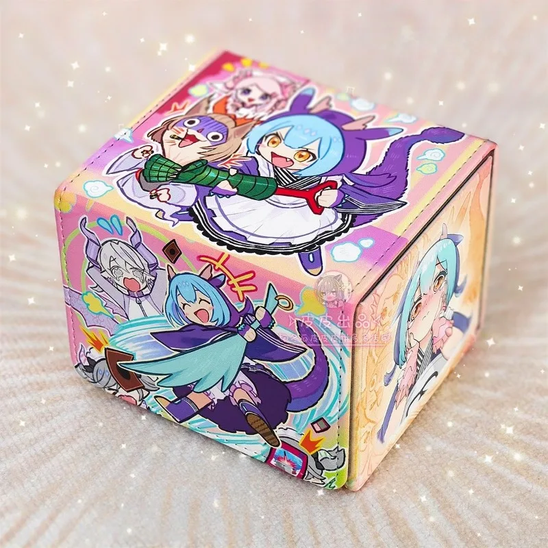 Yu-Gi-Oh! Hazlo tú mismo! Caja de Almacenamiento de Cartas de Juego de Gran Capacidad con Diseño de Graffiti de Laundry Dragonmaid, Caja de Cartas de Colección con Expresiones Lindas