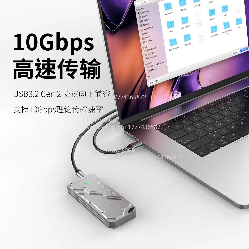 M2 SSD Case 9210NVMe Mobile Typec External Ssd All Aluminum 10G