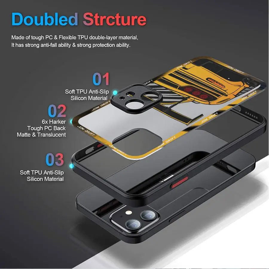 Cool Car Phone Case for Xiaomi Redmi Note 11 Pro 11T 10 Pro 9 11S 9S 9T 12 13 Pro 12S 10S 9Pro 5G 11 Matte Cover