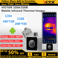 Victor 328B Android Type-C Thermal Camera 256x192 Pixels 25Hz Mobile Thermal Imaging Camera for Phone,PCB Circuit Repair Tool