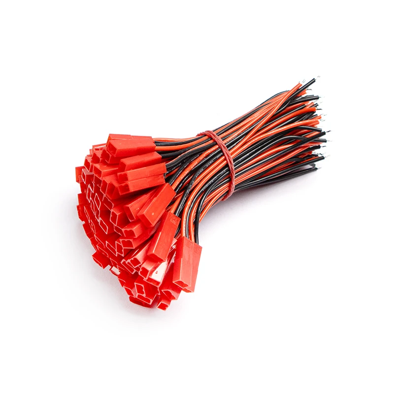 10Pairs 20AWG JST Plug Connector Set SYP 2Pin Male Female with 10cm Soft Silicone Cable for LED Strip RC Toys Battery