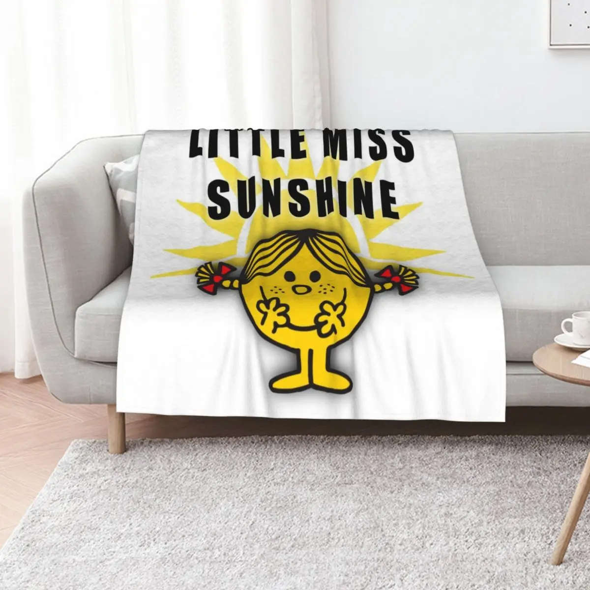 Little Miss Sunshine Throw Blanket for winter For Decorative Sofa Sofa Throw Luxury Brand Soft Beds Retros Blankets