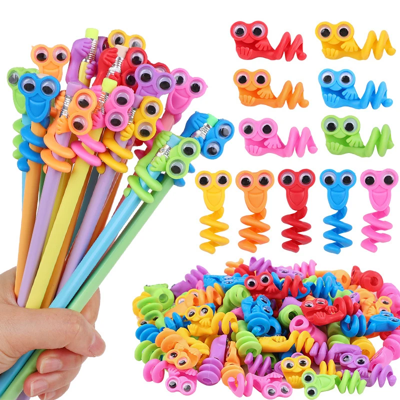 

10-30Pcs Big Eye Pencil Tops Pen Cap Stress Relief Sensory Toy Kids Birthday Party Favors Goodie Pinata Filler Christmas Gifts