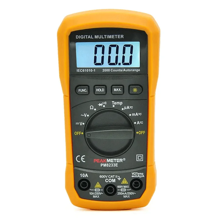 Peak Meter PM8233E Frequency Test Auto Range Digital Multimeter