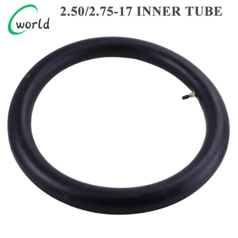 17 Inch Motorcycle Tube 2.50/2.75 Straight Valve Compatible with CG125 CG150 Crossover Front Tire