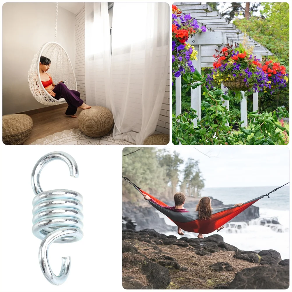 

3Pcs Swing Spring Heavy Duty Porch Hanging Hammock Chair Spring Replacement Kit Indoor Outdoor Hammock Hanging Tool
