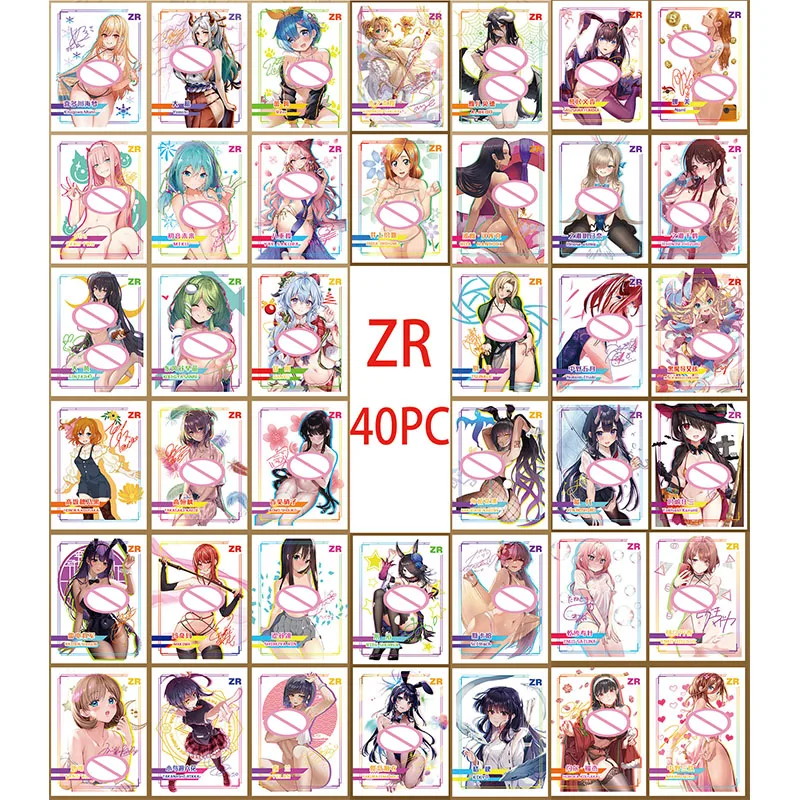 

Anime Goddess Story DIY Rare ZR Refractive Flash Cards Rem Ram Kitagawa Marin Toys for boys Collectible Cards Birthday Gift