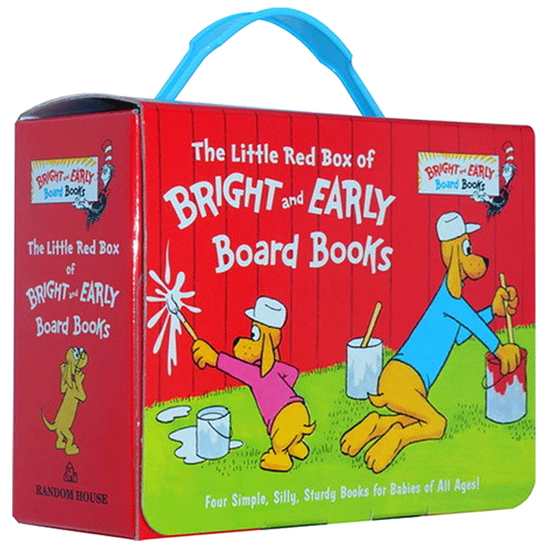 

4books/Set The Little Red Box of Bright and Early Board Books, Children's books aged 4 5 6 7 English picture books 9780385392075