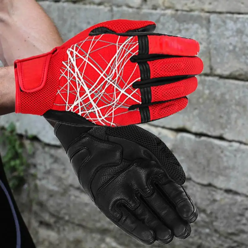 Full Finger Cycling Gloves Waterproof Windproof Winter Bike Gloves Touchscreen Compatible Breathable Shock Absorbing Gloves For