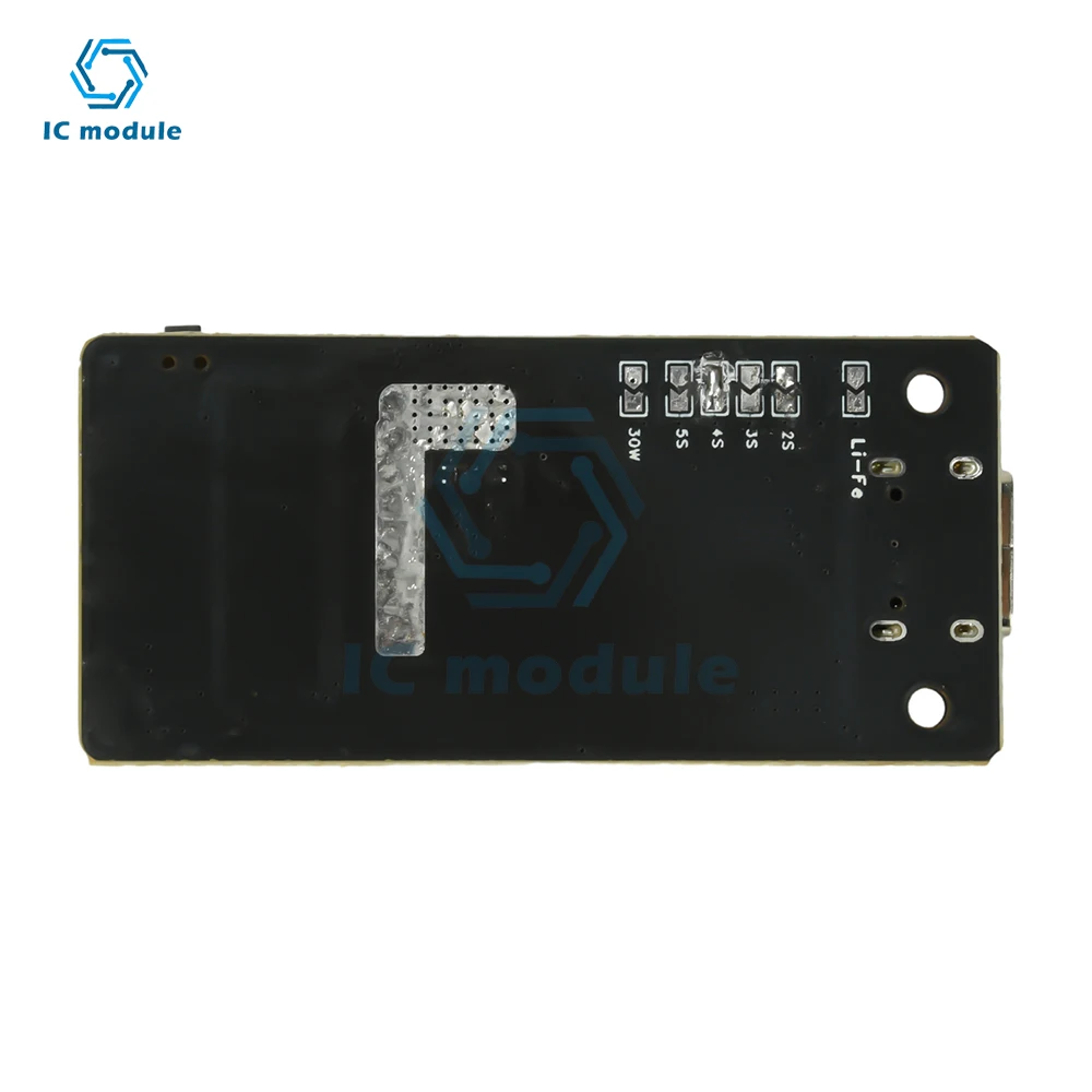 2-6S PD45W وحدة تفريغ الشحن السريع QC3.0 + مخرج Type-C لبطارية Li-ion/LiFePO4 لوحة بنك الطاقة العالمية