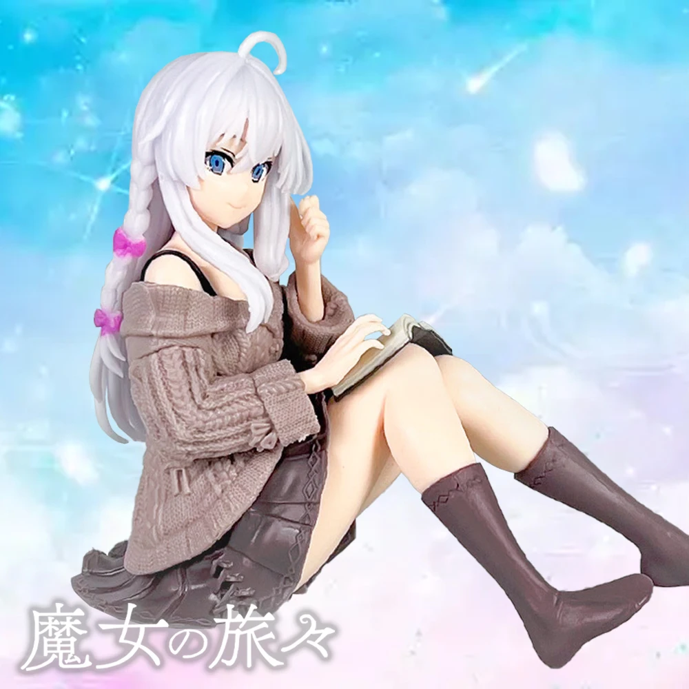 

Аниме-фигурка «Блуждающая ведьма: Путешествие Элейны», 11 см, для чтения, настольная, милая декорация, простой стиль, кавайная девушка