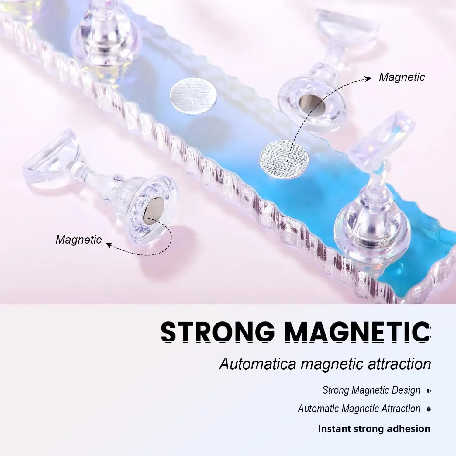 23-teiliges Nail-Art-Set, Nagelbürsten, Punktierstifte, Präsentationsständer, doppelseitiges Klebeband, Maniküre-Werkzeuge für Heimwerker und Salon