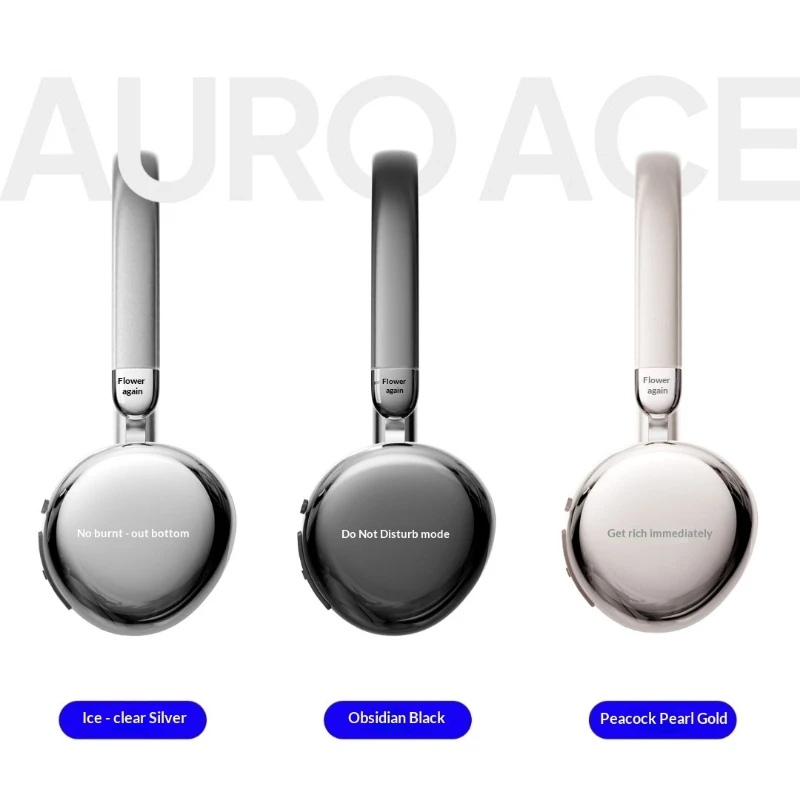 New Edifier AURO ACE Over-Ear Headphones with Trendy Toy Screen DIY Lyrics Display, 32mm Drivers, Bluetooth 6.0 Earphones Gifts view 5