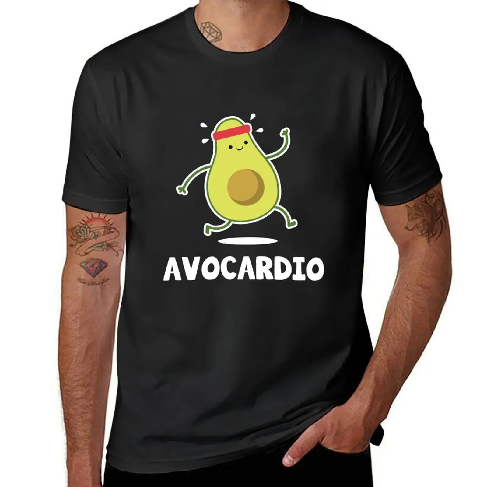 

Avo Cardio Funny Workout Tropical Fruit Avocado Shirt T-Shirt football t shirt vintage graphic tee Blouse workout shirts for men