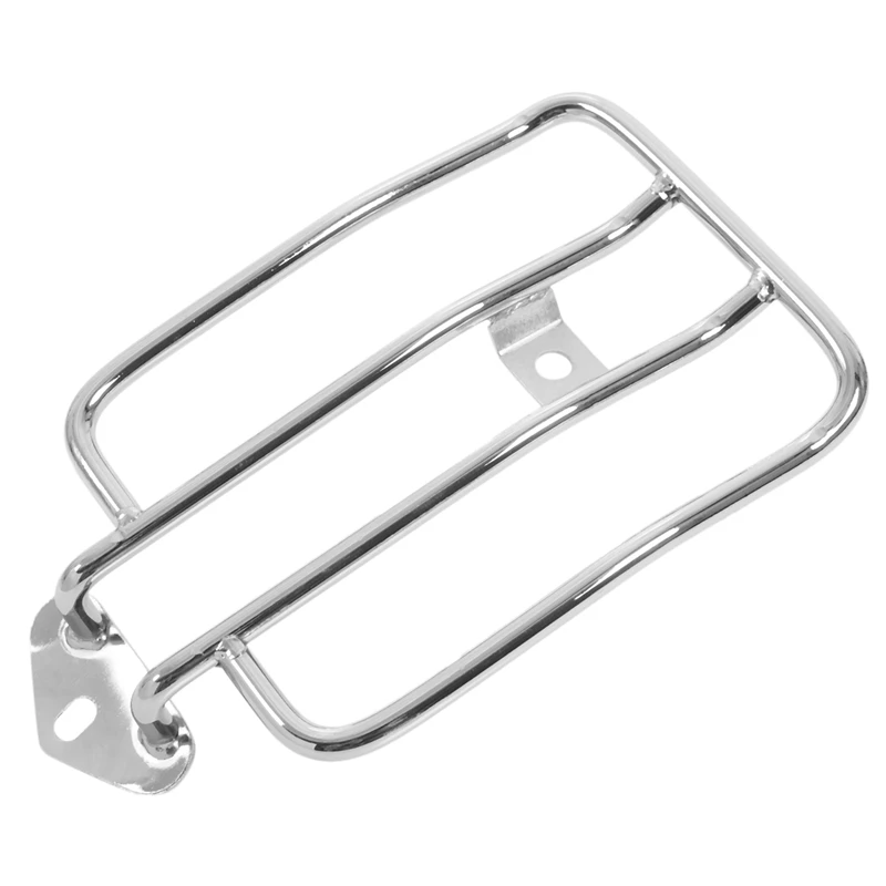 2X Motorcycle Luggage Rack Backrest Rear Fender For -Davidson Sportster Xl 883 Xl1200 X48 (Silver)