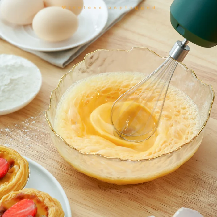 USB Rechargeable Detachable 3 Speeds Modes Cream Mixing Whipping Cake Baking Essentials Handheld Egg Beater Electric Mixer 20W