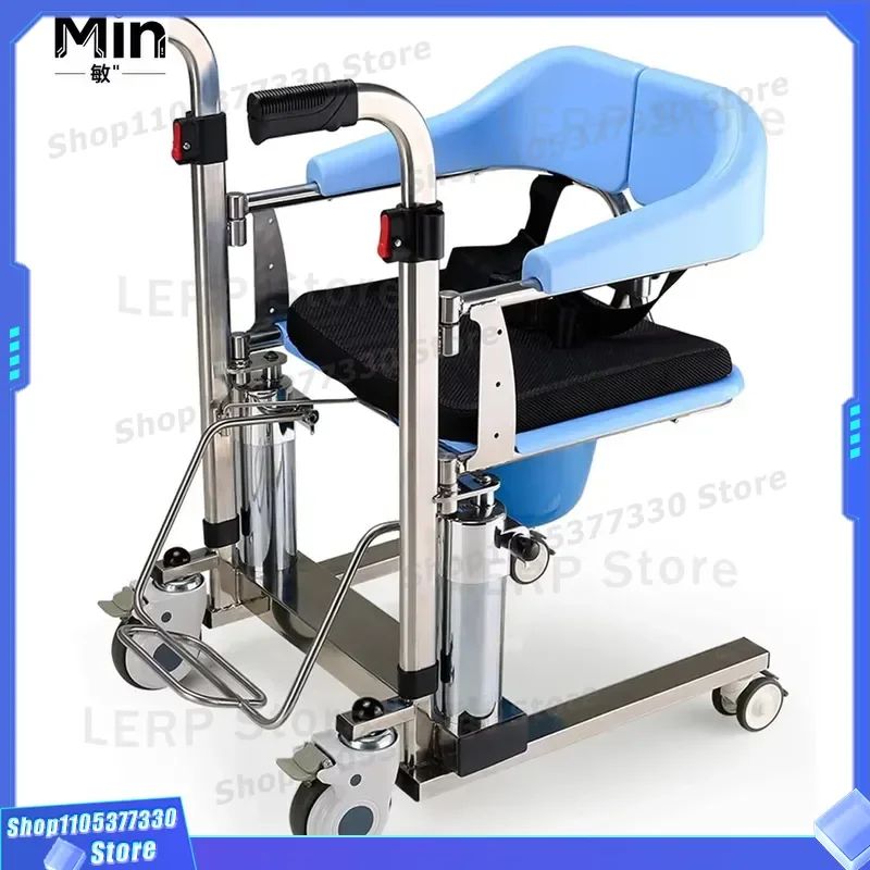 Hydraulic Motorized Patient Lift Transfer Chair Shower Commode
