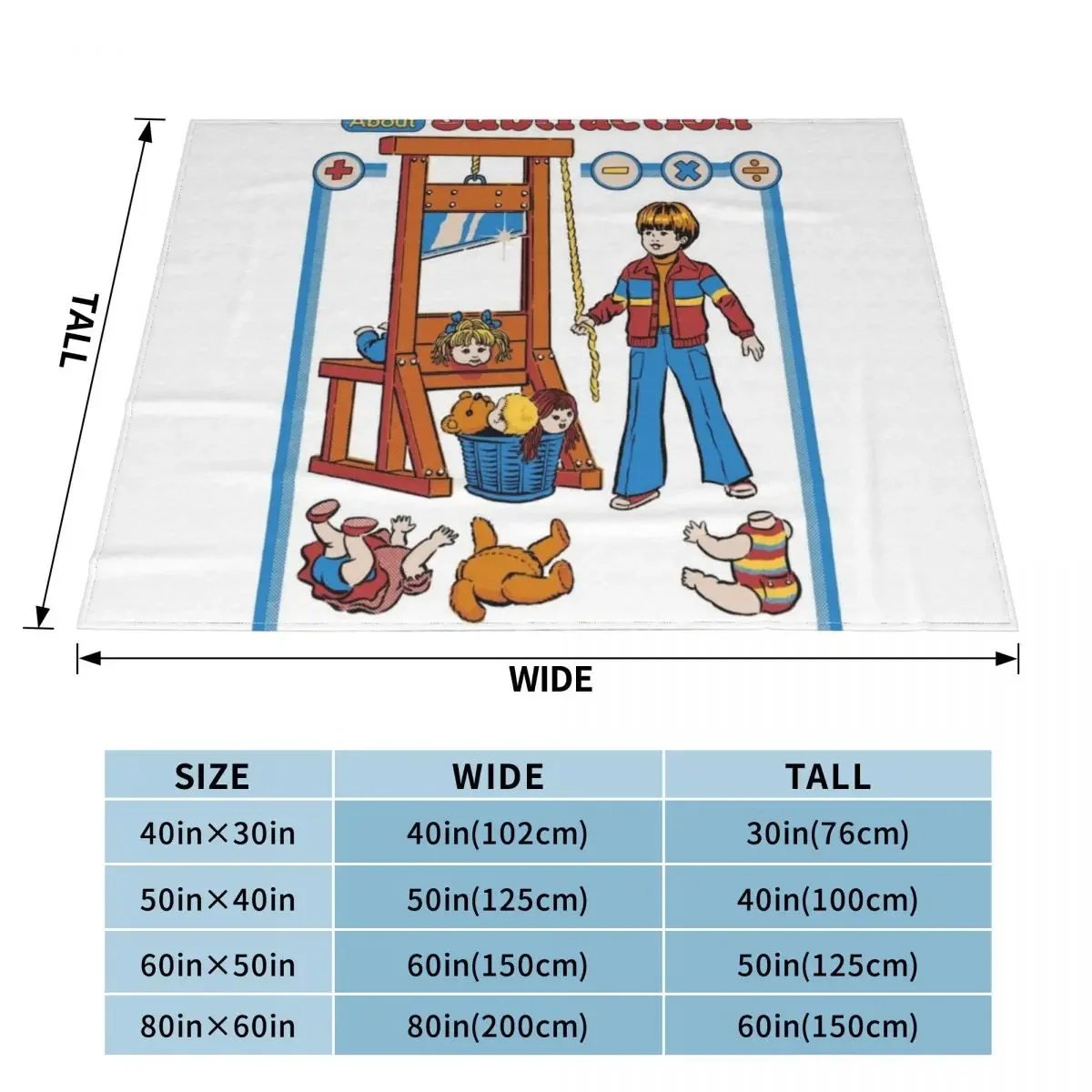 Learn About Subtraction Throw Blanket Flannel For Baby christmas gifts warm for winter Blankets