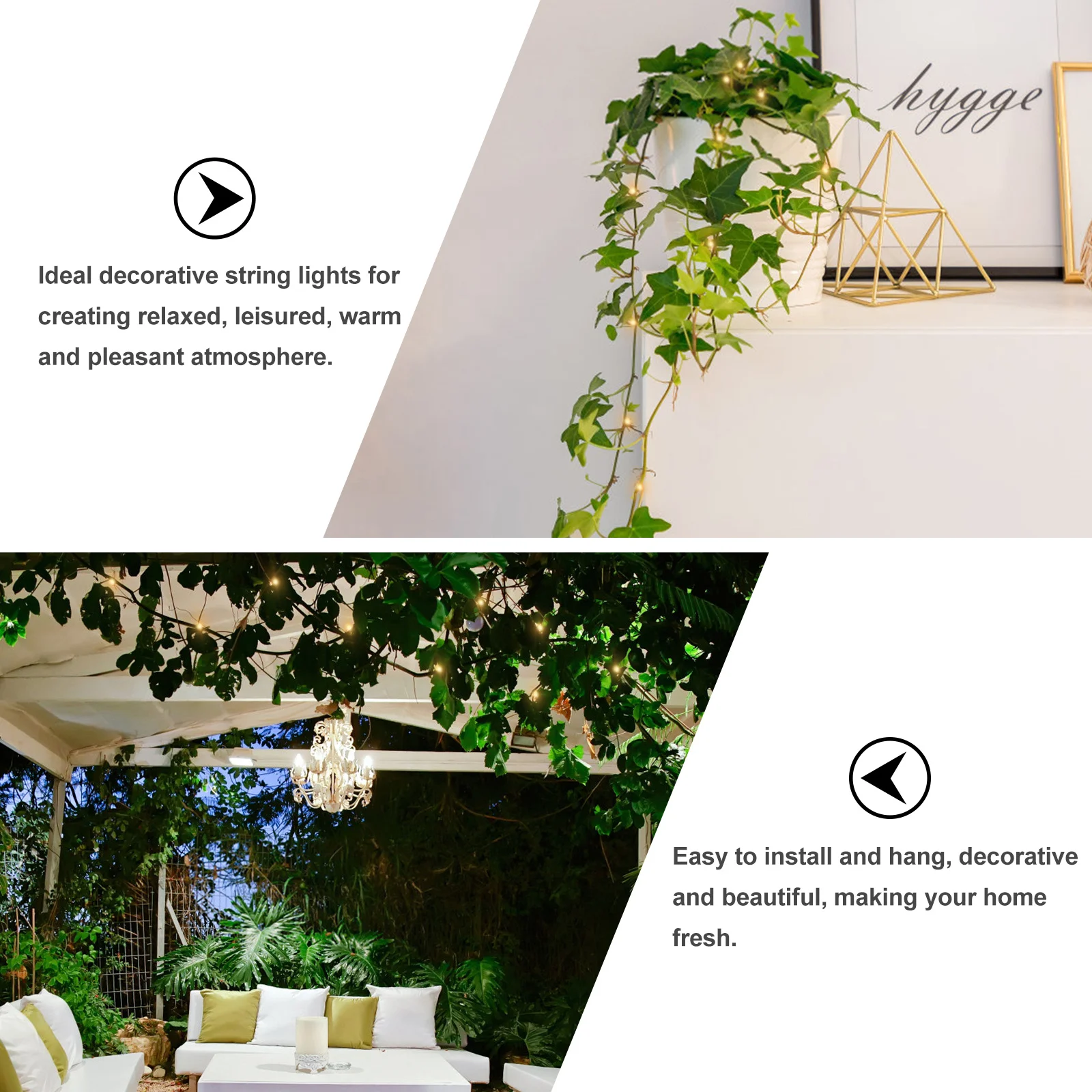 

Artificial Garland LED String Lights Green Leaves Vine Lamp for Home Courtyard Garden Decorative String Light